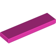 Lego destička 1x4 hladká, tmavě růžová (4215426, 6147732)